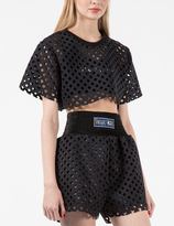 Thumbnail for your product : Andrea Crews Black Cube Cropped Top