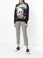 Thumbnail for your product : Alexander McQueen floral skull sweatshirt