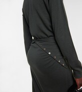 Thumbnail for your product : Lemaire Convertible wool-blend wrap dress