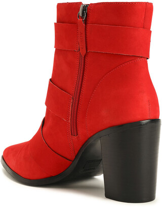 Schutz Buckle-detailed Suede Ankle Boots