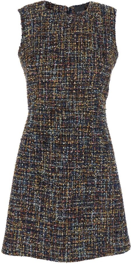 PLAIN Tweed Patterned Dress