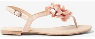 Dorothy Perkins Womens Wide Fit Nude 'Fleur' Sandals