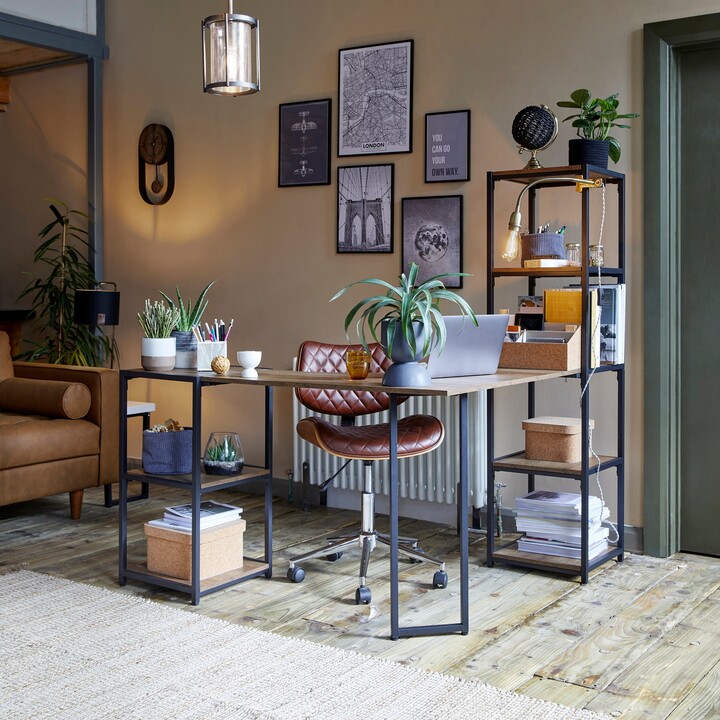 Dunelm Modular Fulton Desk Shelving Unit Brown ShopStyle