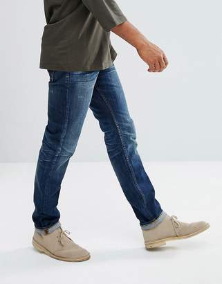 Bellfield Stone Washed Slim Fit Jeans