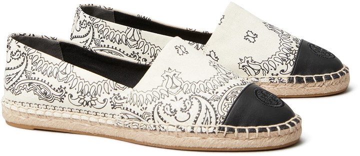 colorblock espadrille flat