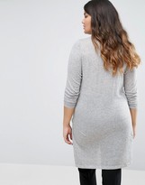 Thumbnail for your product : Junarose Funnel Neck Longline Knitted Sweater With Side Splits