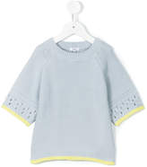 Thumbnail for your product : Knot contrast trim jumper