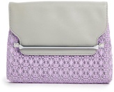 Thumbnail for your product : ASOS Sleek Bar Clutch Bag With Lace Detail