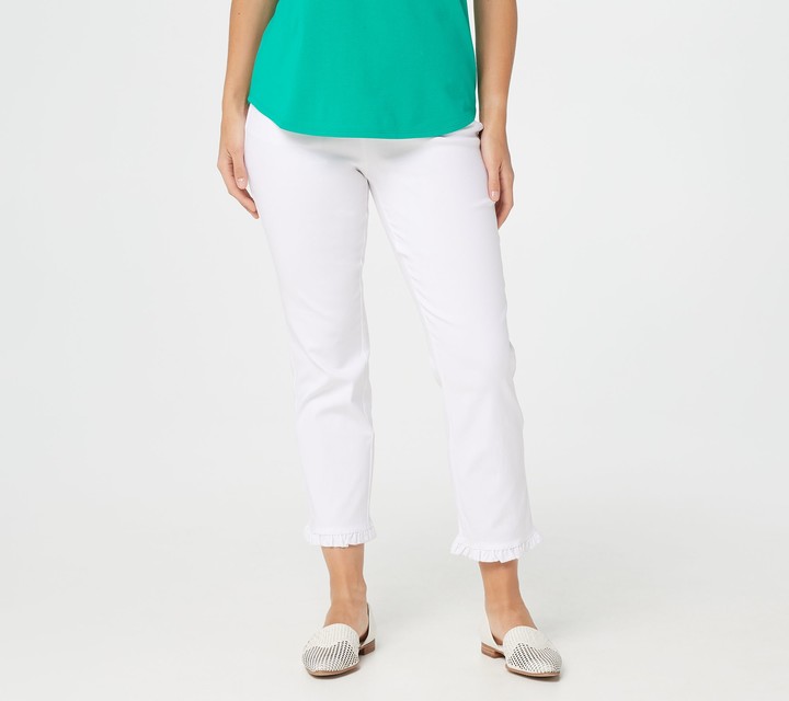 qvc kim gravel crop pants