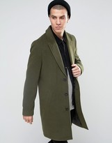 Thumbnail for your product : ASOS Overcoat in Khaki