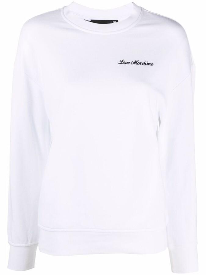 Love Moschino White Women's Sweatshirts & Hoodies | Shop the 