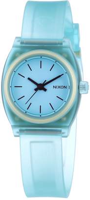 Nixon Women's Time Teller A4251785 Aqua Plastic Quartz Watch