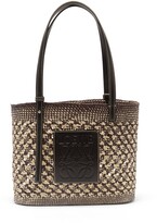 Thumbnail for your product : LOEWE PAULA'S IBIZA Small Iraca Palm Basket Bag - Navy Multi