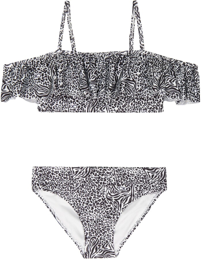Calvin Klein Big Girls Knot Bikini Swimsuit, 2 Piece Set - ShopStyle