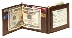 Emporium Leather Co Royce New York Men'S Double Money Clip Wallet