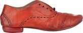 Thumbnail for your product : Marsèll Distressed Laceless Brogues-Red
