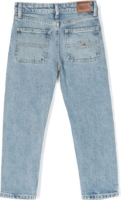 Tommy Hilfiger Junior Embroidered-Logo Denim Jeans