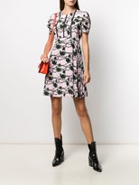Thumbnail for your product : Valentino Roses And Chains Printed Dress