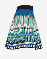 Thumbnail for your product : Torn By Ronny Kobo Abstract Jacquard Flare Skirt