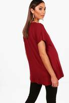 Thumbnail for your product : boohoo Maternity Side Split Longline Tee