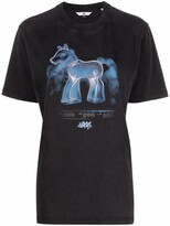 Thumbnail for your product : Eytys horse-print cotton T-shirt