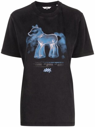 Eytys horse-print cotton T-shirt