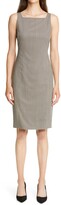 Thumbnail for your product : Theory Square Neck Wool Sheath Dress
