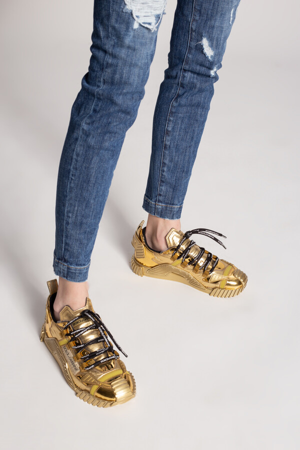 Dolce & Gabbana 'NS1' Sneakers Women's Gold - ShopStyle