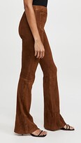 Thumbnail for your product : Sprwmn Patch Pockets Super Flare Suede Pants