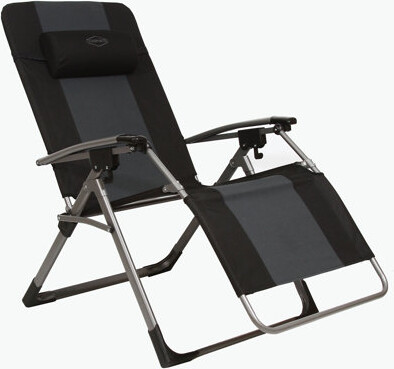 Kamp-Rite Outdoor Folding Reclining Zero Gravity Chair w/ Headrest Pillow