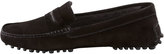 Thumbnail for your product : Manolo Blahnik Terry-Trimmed Suede Driver, Black