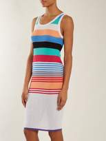 Thumbnail for your product : Diane von Furstenberg Striped Cotton Blend Dress - Womens - Multi
