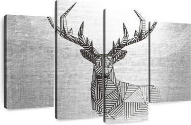 Ebern Designs Brampt Geometric Deer