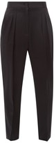 Thumbnail for your product : Nili Lotan Lia Front-pleated Silk-satin Trousers - Black