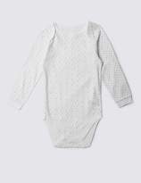 Thumbnail for your product : Marks and Spencer Unisex Pure Cotton Bodysuit (3-8 Years)