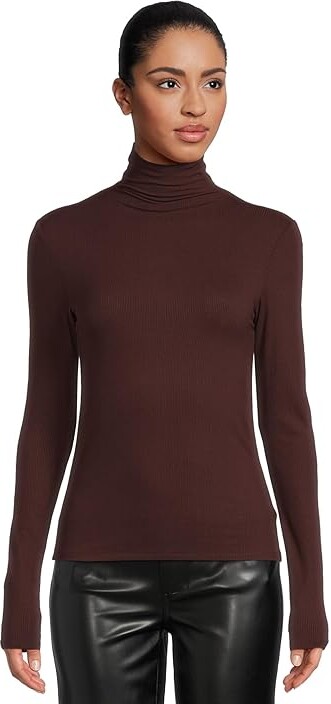 Joe's Jeans The Tony Long Sleeve Top Women's Clothing Bordeaux