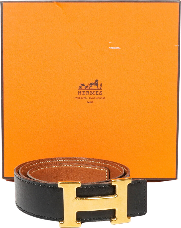 Hermes H leather belt - ShopStyle