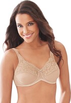 Thumbnail for your product : Lilyette Minimizer Bra Lacey Underwire Bra with Full-Coverage & Natural Support Underwire Bra for Everyday Wear