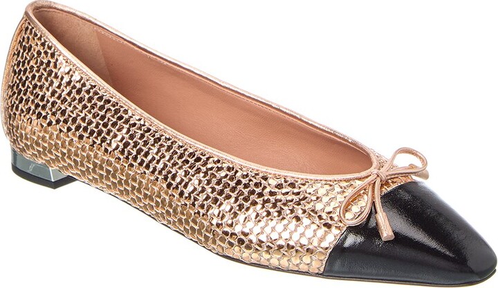 Aquazzura Gioia Leather Flat