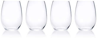Mikasa Laura Set of 4 Crystal Stemless Wine Glasses