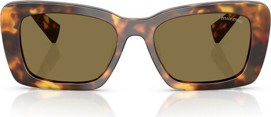 Miu Miu Eyewear Square Frame Full Rim Sunglasses