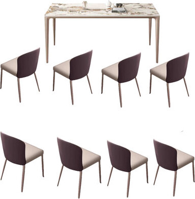 ASS Comfort Zone Modern simple rock plate dining table sets