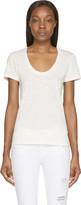 Thumbnail for your product : Moncler Ivory Slub Logo T-Shirt