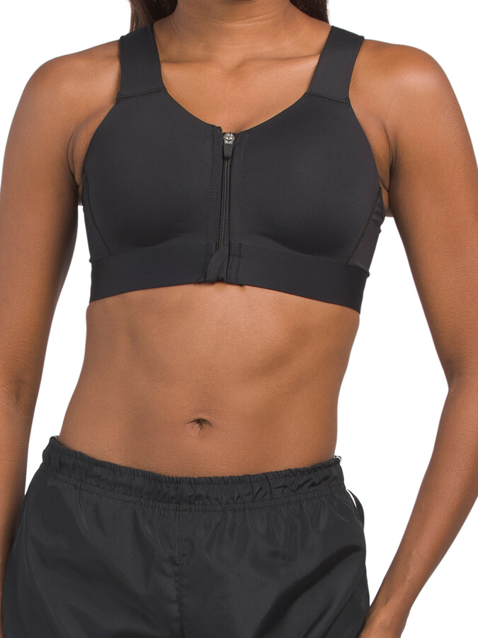 Layer 8 Zip Front Sports Bra - ShopStyle