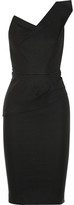 Thumbnail for your product : Roland Mouret Pernice pleated stretch-cotton dress