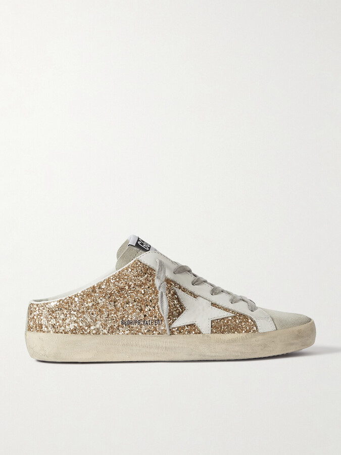 Golden Goose Sneakers Distressed Gold Shopstyle