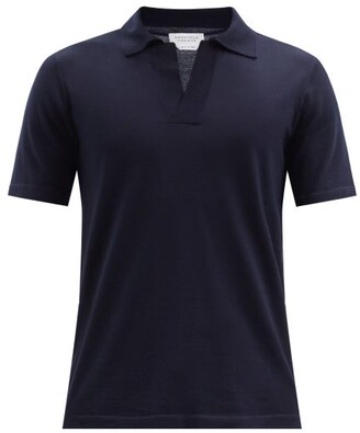 Gabriela Hearst Stendhal Cashmere Polo Shirt - Navy