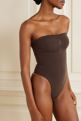 Skims fits everybody square neck bodysuit cocoa XL NWT $88 retail NEW thong