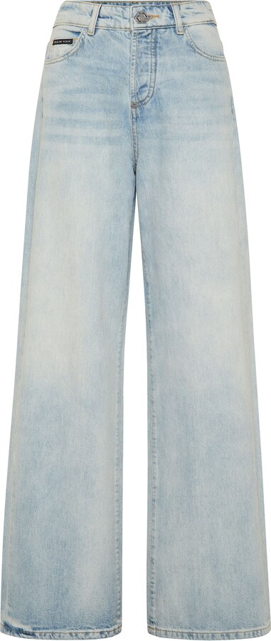 Philipp Plein Denim Trousers Skater Fit Logo