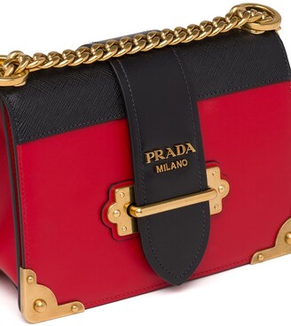 Prada Astrology Cahier Bag - Red Clutches, Handbags - PRA227448